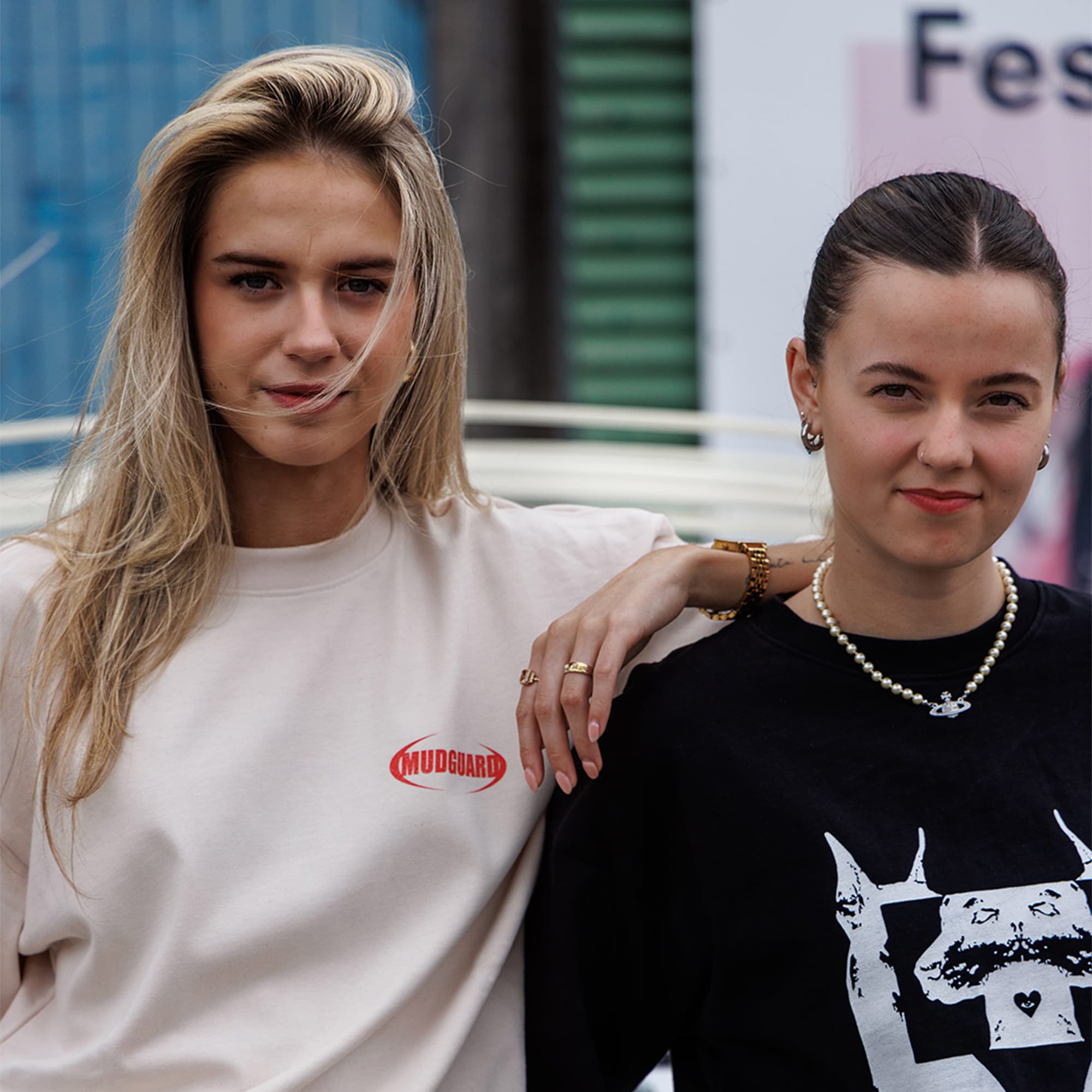 Two Mudguard girls photoshoot