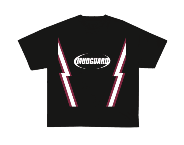 Black Lightning Graphic Tee Mudguard