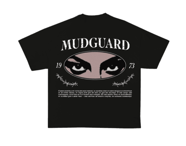 Black Y2K Streetwear Tee Mudguard