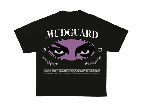 Black Oversized Streetwear Tee Mudguard