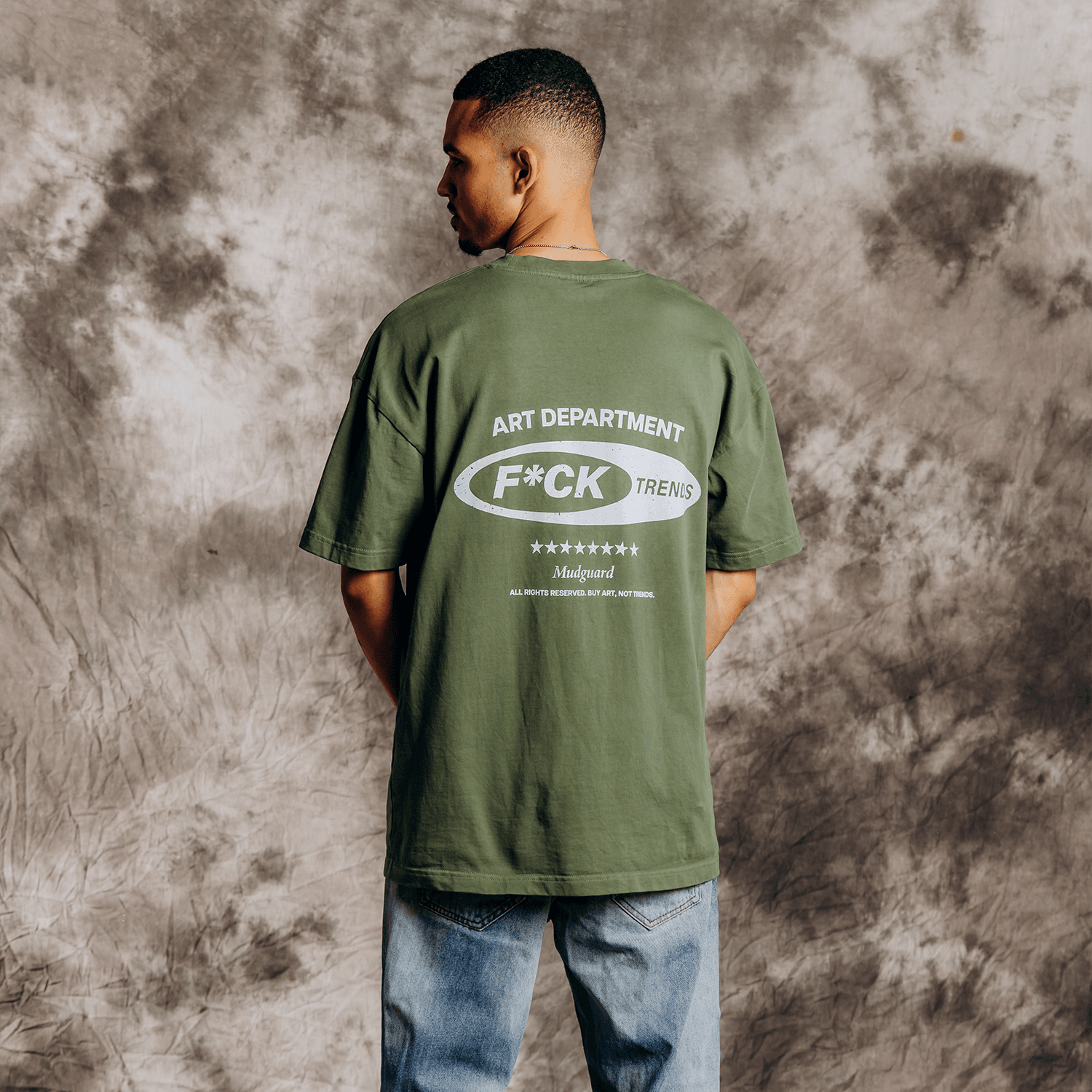 Mudguard F*ck trends green tee