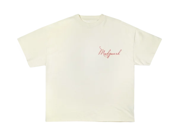 off white lovesick front love is a mad thing tee red