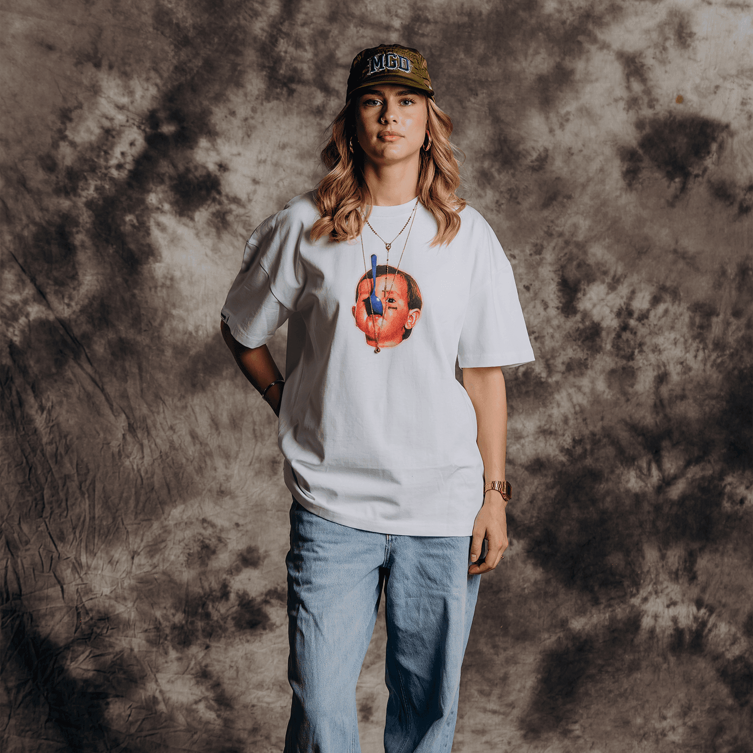 Mudguard spoon kid white front