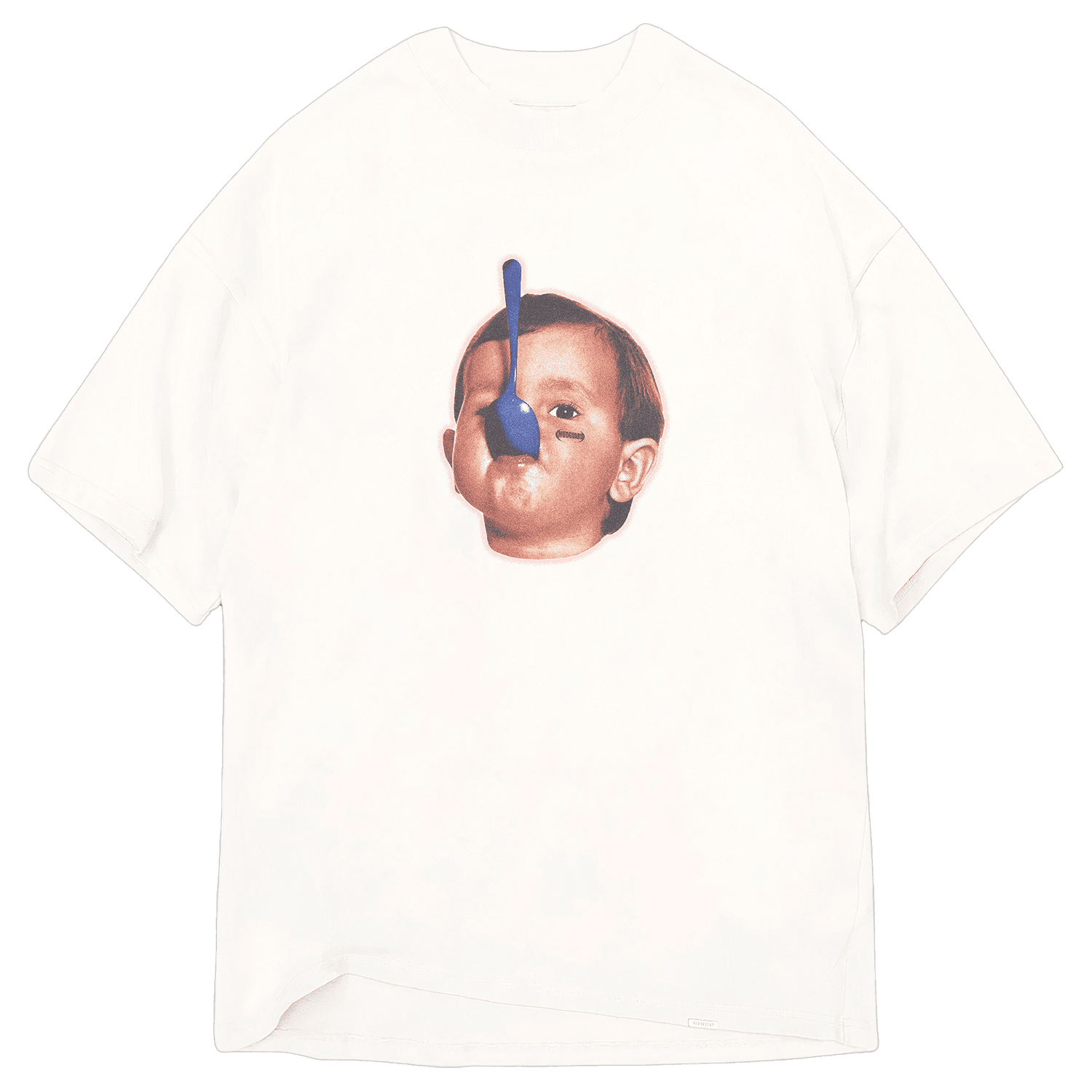 Mudguard spoon kid white tee front