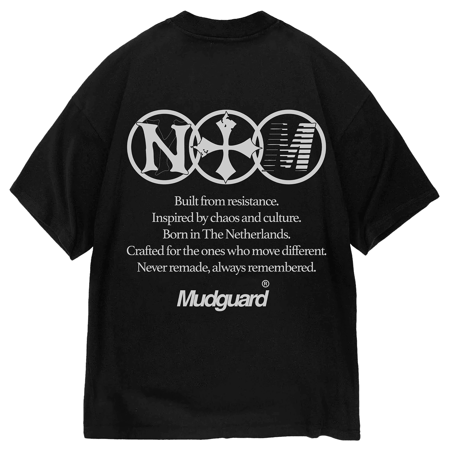 Mudguard statement piece black