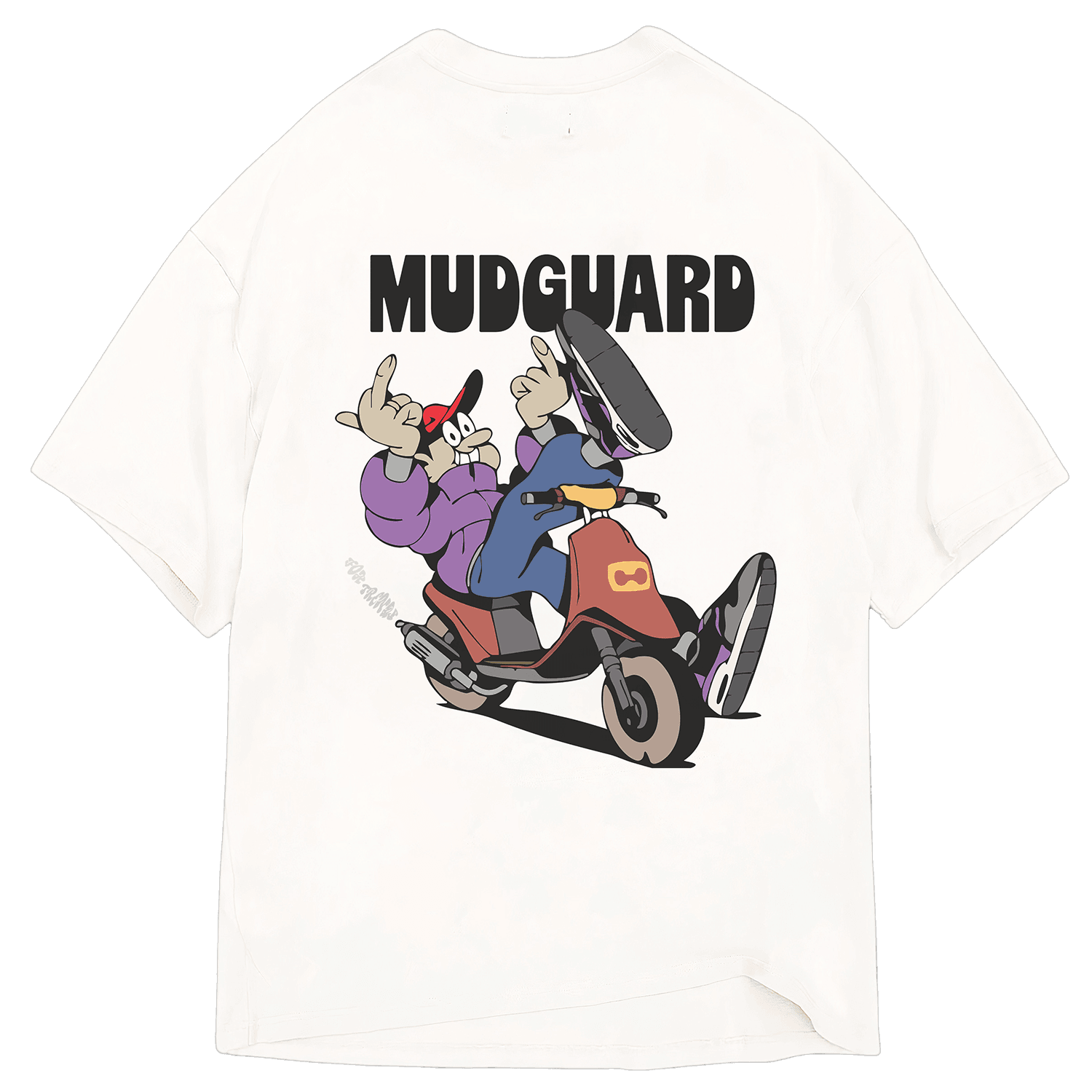 Mudguard unmarked back white